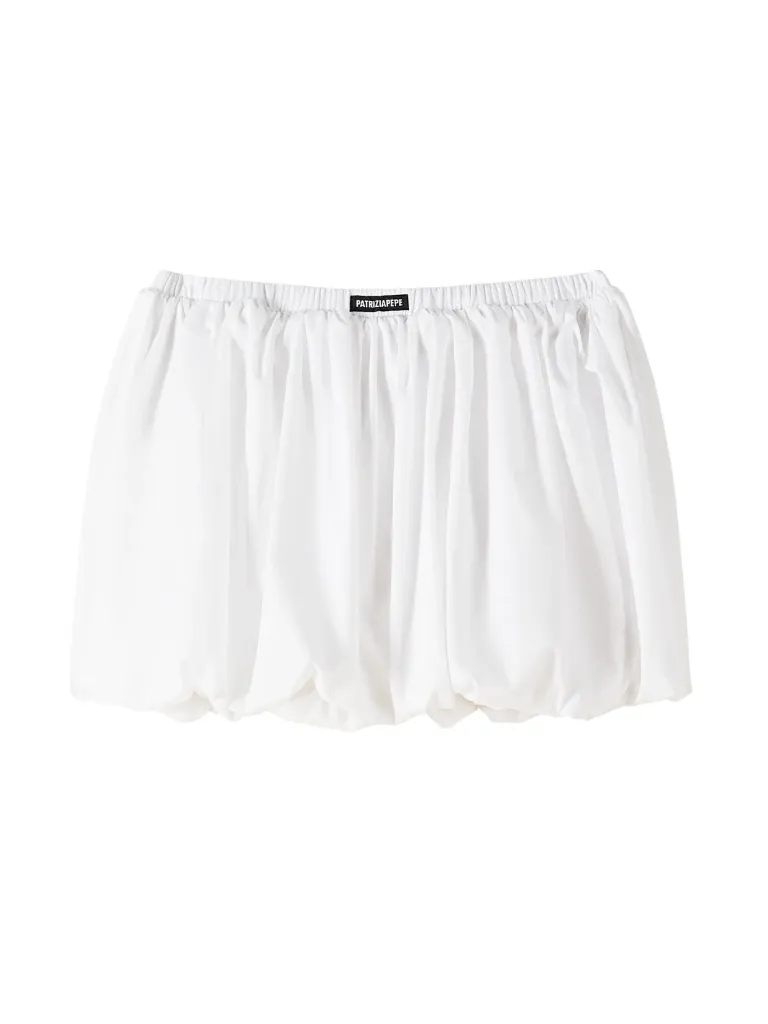 [7P0424A562] PATRIZIA PEPE - JUPE BALLON Blanche (M)