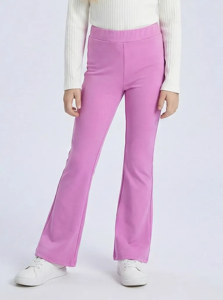 MINI MIGNON - PANTALON FLARE ROSE