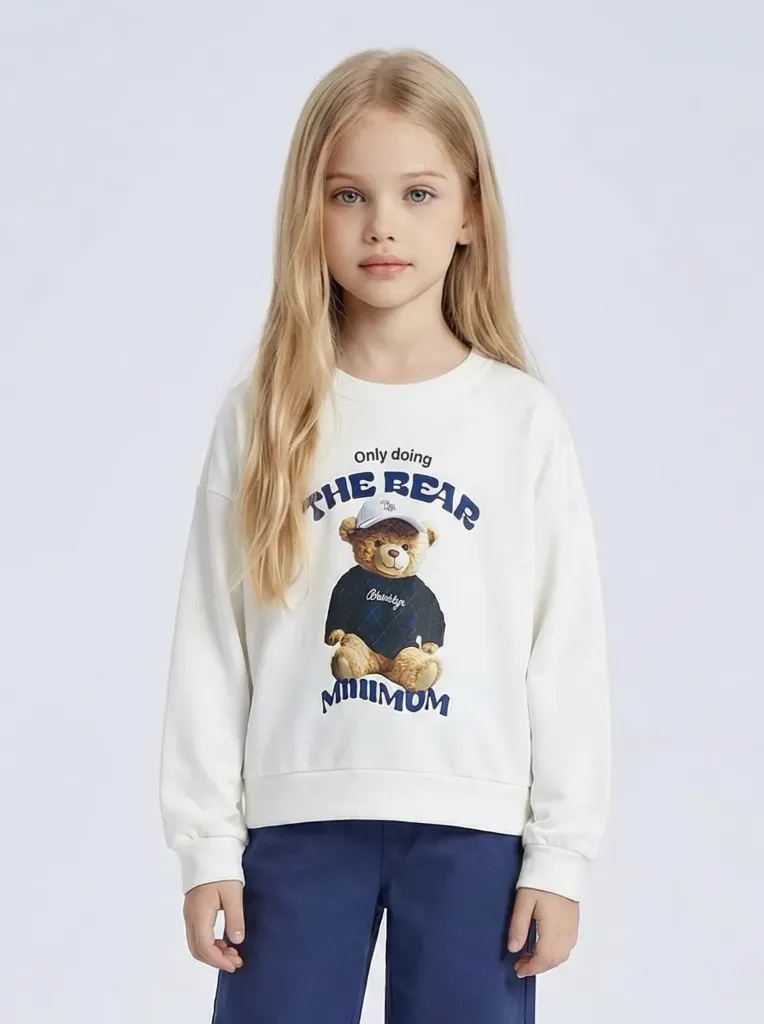MINI MIGNON - SWEAT BEARS BLANC