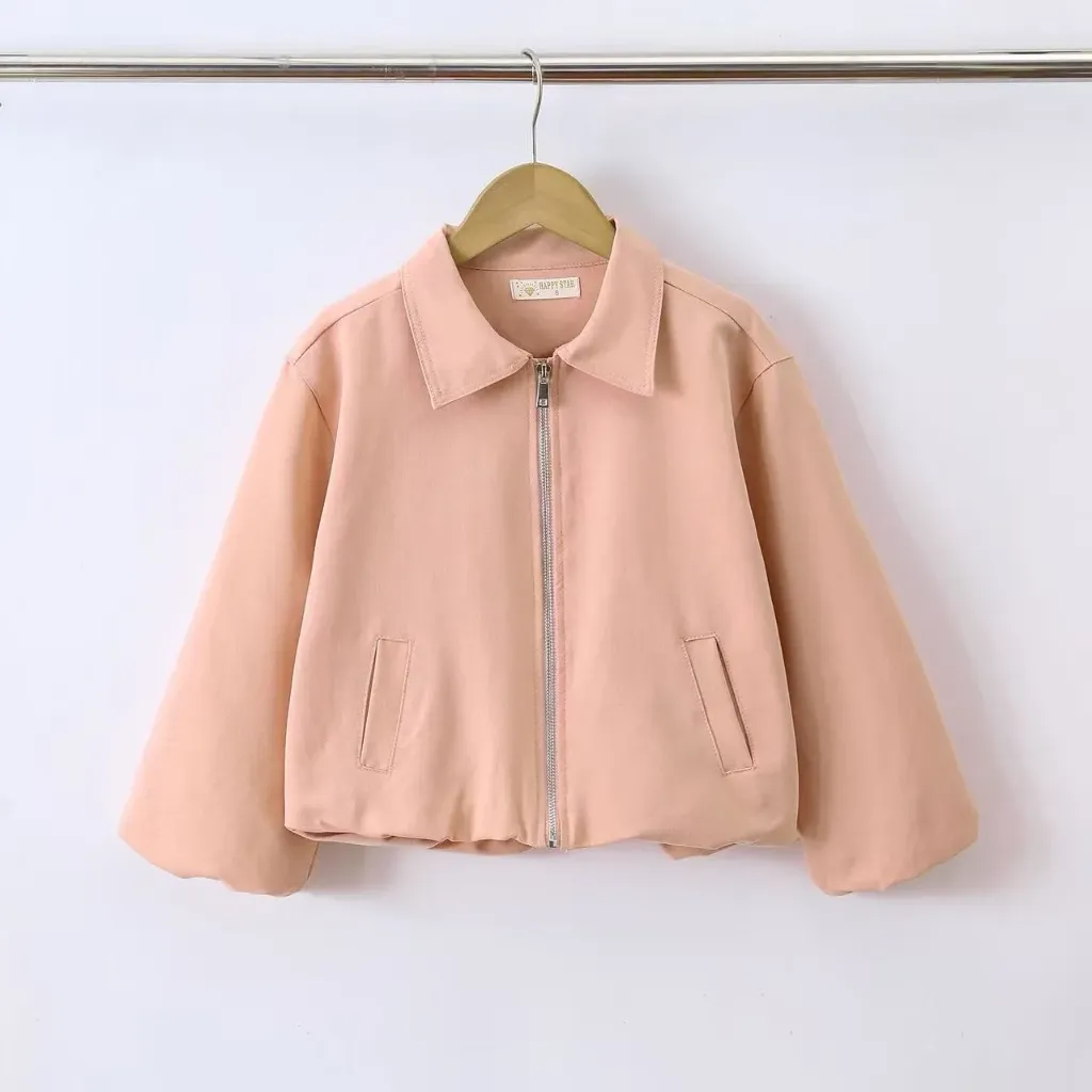 HAPPY STAR - VESTE BALLON Rose (10ans)