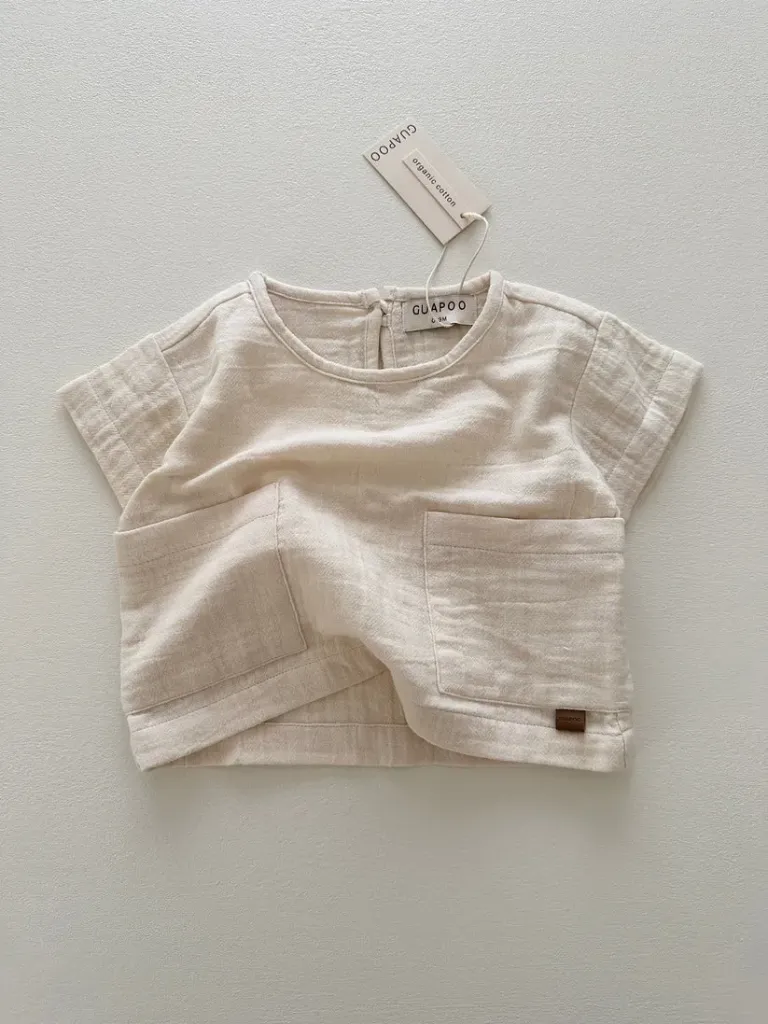 GUAPOO - Muslin T-shirt Oat