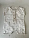 GUAPOO - Romper Mocha stripes