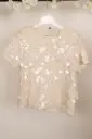 ALICE PI - Blouse à sequin Beige