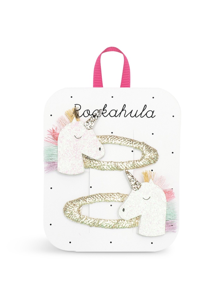 [H2245] ROCKAHULA- RAINBOW UNICORN CLIP