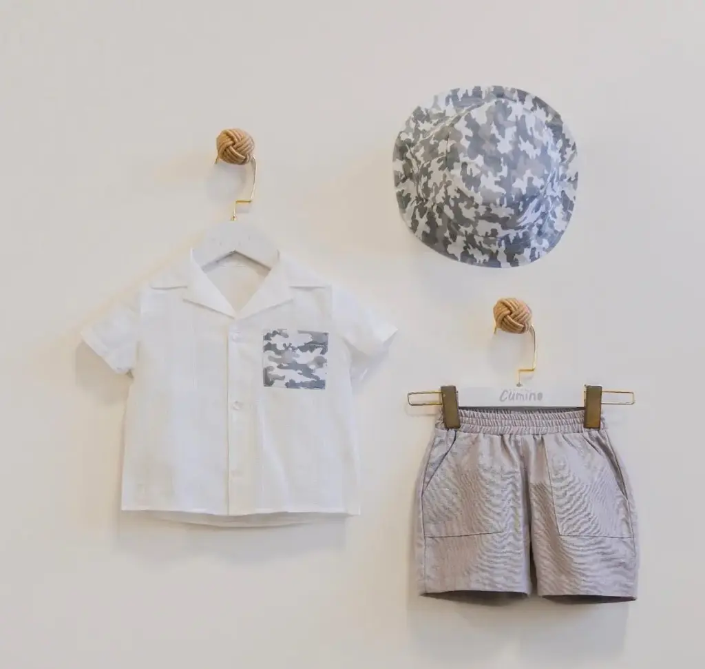 LARA - ENSEMBLE Military Bleu 