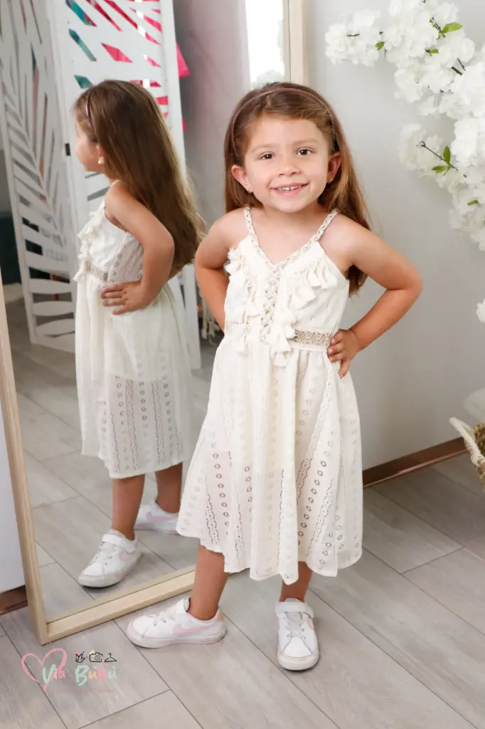 CHICAPRE - Robe Boheme Beige