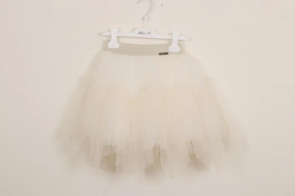 [S25-2307-5-6] ALICE PI - Jupe en tulle créme (5/6 ans)