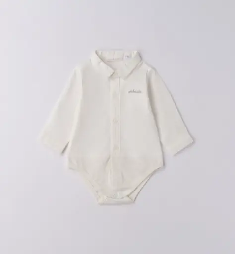 [3.F602/00] MINIBANDA - Body chemise écru 