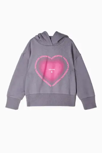 PATRIZIA PEPE - Sweatshirt TORNADO Gris et Rose