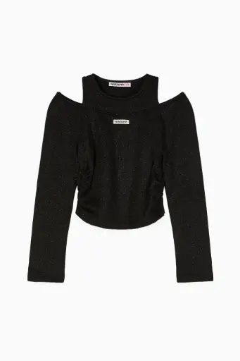 PATRIZIA PEPE - Pull Lurex Noir