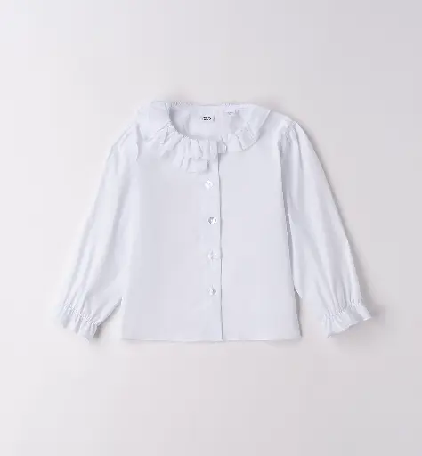 [4.F352/00] IDO - CHEMISIER VOLANT Blanc