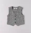IDO - GILET SS MANCHES Gris Perle 