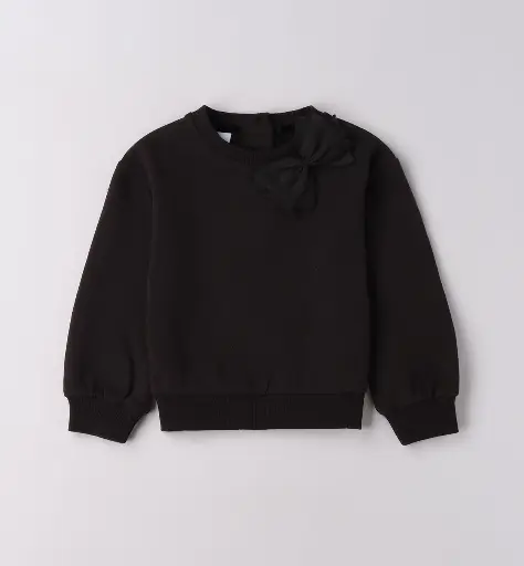 IDO - Sweat Fille avec Nœud Noir