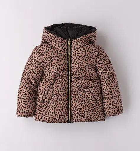 IDO - Doudoune fille reversible Leo/Black