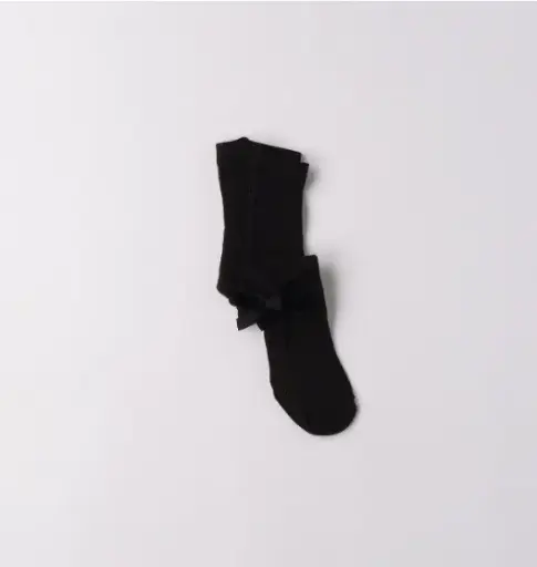 SARABANDA - Chaussette Noir Avec Nœud 