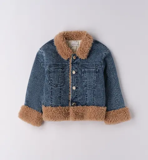 [0.F373/00] SARABANDA - Veste en jeans Doublée col/Manches Teddy