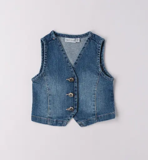 SARABANDA - Gilet SS Manche jeans