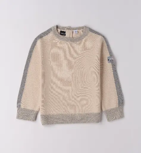 SARABANDA - Pull Beige et Gris 