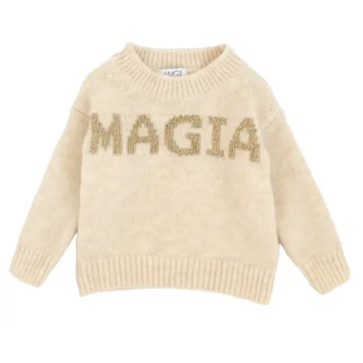 MAGIL - Fille - Pull Beige "Magia"