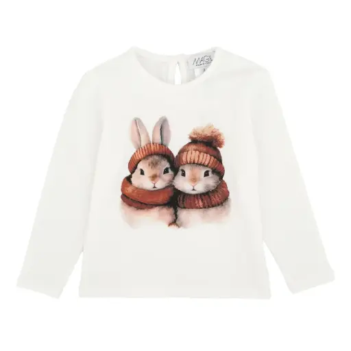 MAGIL - Fille - T-shirt Lapins Bonnet