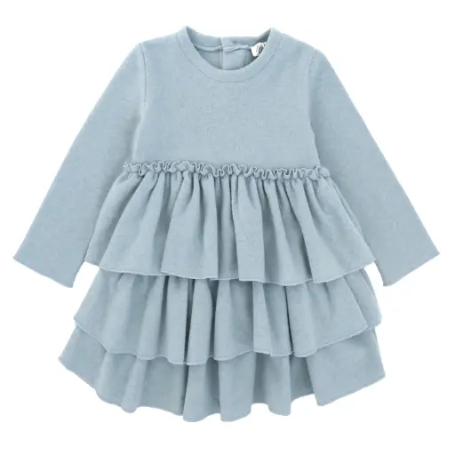 MAGIL - Fille - Robe à Volant Bleue