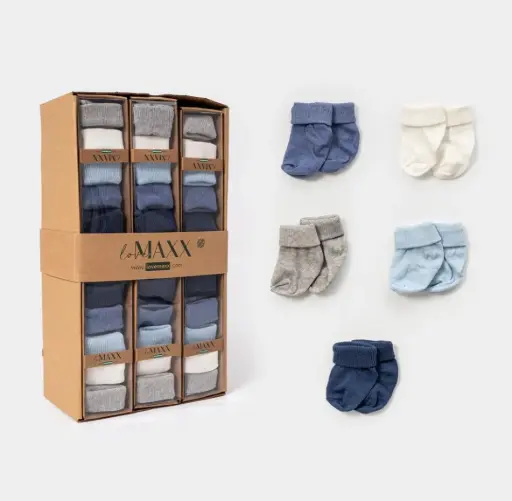 [5010LV-BLEU-STD] LARA - Boite Chausette Mixte Bleu